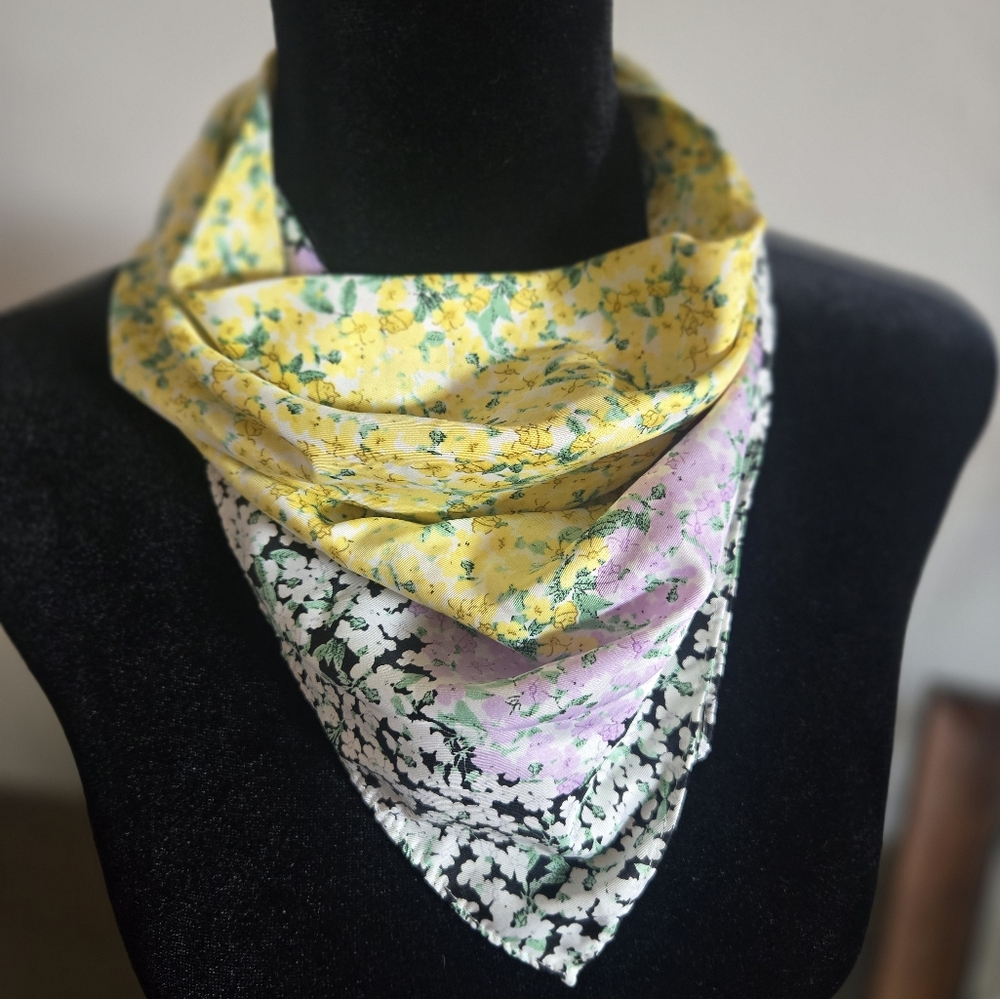 H&M Floaral Silk Bandana, Scarf Headscarf